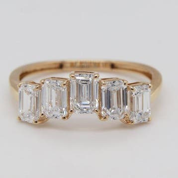 Zonder minimumprijs - Ring - 14 karaat Geel goud - 2.11ct., Nieuw