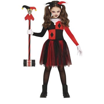 Harlekijn Halloween Kostuum Meisje, Verzenden, Nieuw