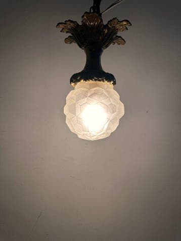 Plafonnier - Lampe de plafond en laiton Art déco