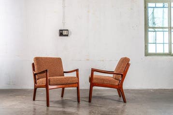 France & Son - Ole Wanscher - Fauteuil (2) - boucle -, Nieuw