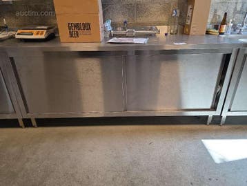 Inox werktafel met spoeltafel, Ophalen, Nieuw in verpakking