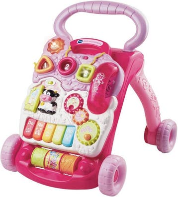 VTech baby loopwagen | Tweede kansje | OP = OP, Kinderen en Baby's, Speelgoed | Houten speelgoed, Verzenden, Zo goed als nieuw