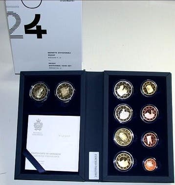 7,88 Euro,munten set 1 Cent-2 Euro+ 2 x 2 Euro 2024 San M..., Postzegels en Munten, Munten | Europa | Euromunten, Verzenden, België