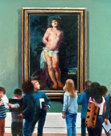 Li Zhe (1974) - Children in the museum, Antiek en Kunst