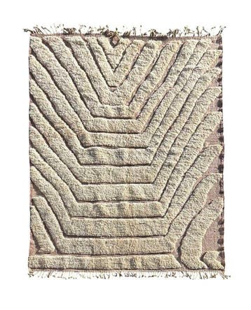 Tapis en laine berbère moderne marocain de Mrirt - Tapis -
