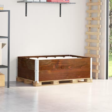 vidaXL Palletopzetranden 2 st 120x80 cm massief grenenhout, Verzenden