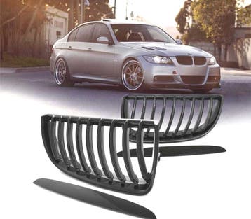 CALANDRE BMW E90 E91 05-08 NOIR BRILLANT, Verzenden