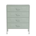 Lendo Online Ladekast Metaal 80x40x100 cm Groen, Huis en Inrichting, Kasten | Ladekasten, Verzenden, Nieuw