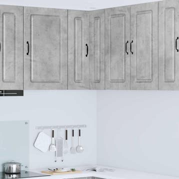 vidaXL Vaatwasserpaneel Kalmar Beton Grijs 57 x 57 x 80 cm, Verzenden