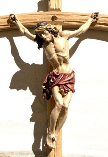Kruisbeeld met de hand gesneden - Oberammergau - Beieren -