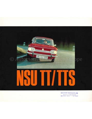 1967 NSU TT BROCHURE DUITS