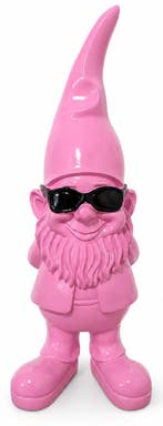 Coole Roze kabouter met bril - 28 cm, Jardin & Terrasse, Verzenden