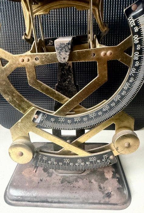 Post/brieven weegschaal - Metaal - Postweegschaal, Antiquités & Art, Antiquités | Assiettes décoratives & Carrelages