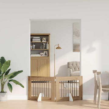 vidaXL Opvouwbaar hondenhekje met standaards 2 st 160,5 cm, Dieren en Toebehoren, Verzenden, Nieuw