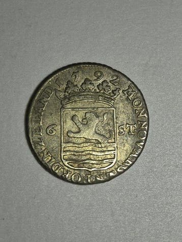 Nederland, Zeeland 6 Stuivers 1792 (Zonder minimumprijs)