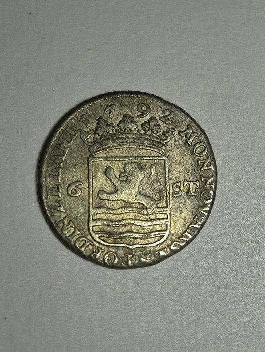 Nederland, Zeeland 6 Stuivers 1792 (Zonder minimumprijs), Postzegels en Munten, Munten | Nederland