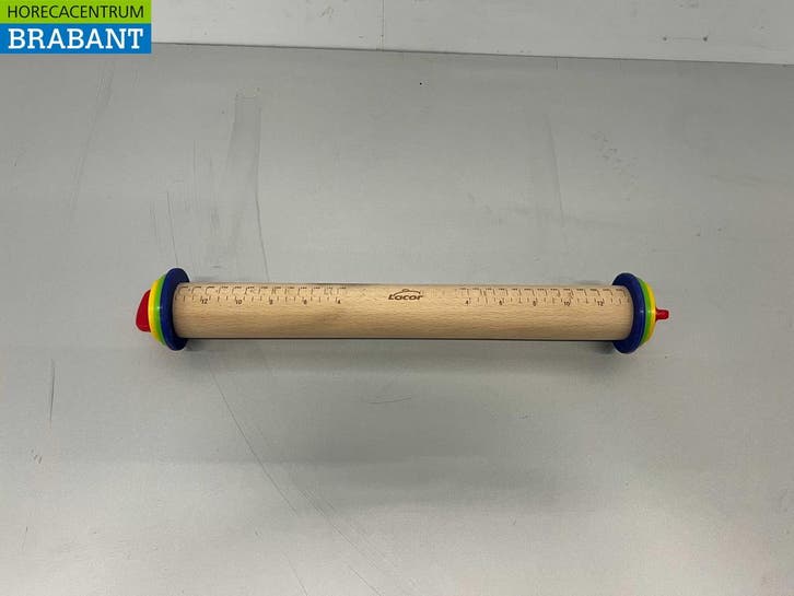 Lacor Houten Deegroller met geleidingsringen 34 cm Horeca, Articles professionnels, Horeca | Équipement de cuisine, Enlèvement ou Envoi