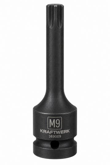 KRAFTWERK 389009 Lange RIBE Krachtbitdop M9 1/2 – 78 mm, Verzenden, Nieuw