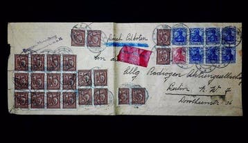 Empire allemand 1921/1923 - 91 justificatifs/cartes, Timbres & Monnaies