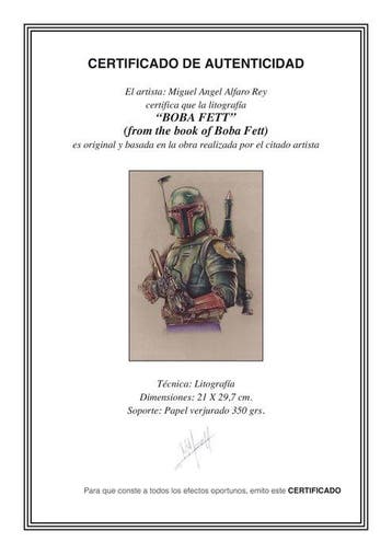 Miguel Ángel Alfaro Rey - Star Wars - Lithography Set of 5 -
