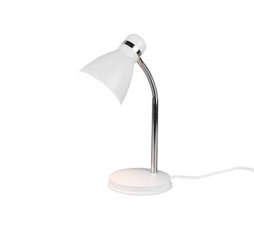 Trio HARVEY tafellamp | E27 Fitting | wit mat | 14,5 x 33 cm, Verzenden, Nieuw