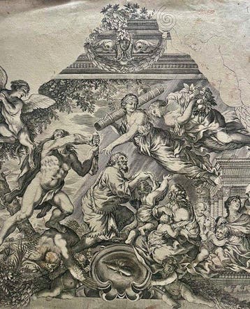 Giovanni Giacomo de Rossi (XVII) - Hercules drives away the