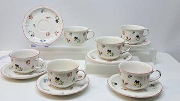 Villeroy & Boch - Koffie- en theeservies (12) - Petite Fleur, Antiek en Kunst
