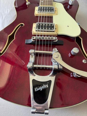 Aria - Aria Pro II 2 FA-80 Hollowbody E-Gitarre Weinrot Jazz, Muziek en Instrumenten, Snaarinstrumenten | Gitaren | Akoestisch