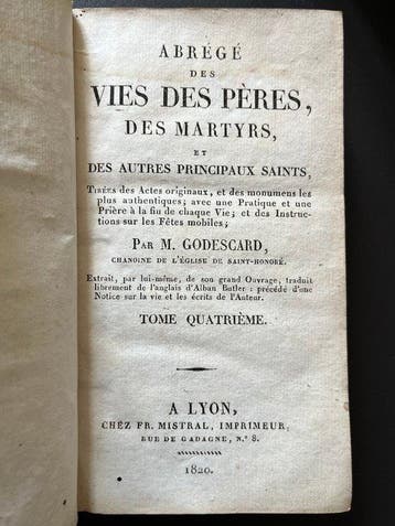 Divers auteurs - 12 ouvrages religieux anciens (1803-1844) –