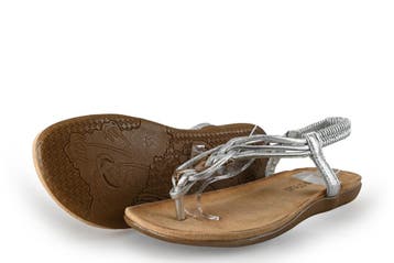 Italianstyles Sandalen in maat 38 Zilver, Kleding | Dames, Overige kleuren, Verzenden, Italianstyles, Sandalen of Muiltjes