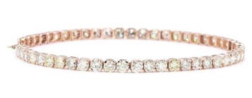 Zonder minimumprijs - Armband - 14 karaat Roségoud - 5.39ct., Nieuw