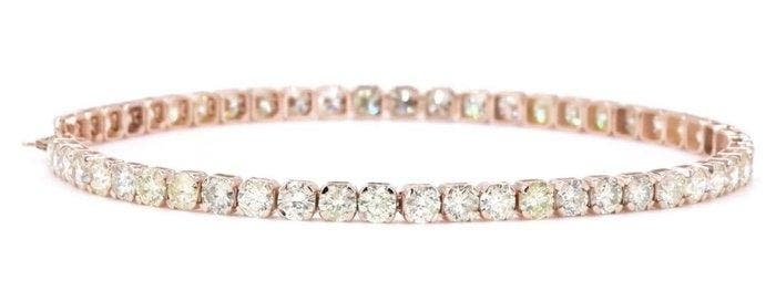 Zonder minimumprijs - Armband - 14 karaat Roségoud - 5.39ct., Handtassen en Accessoires, Armbanden