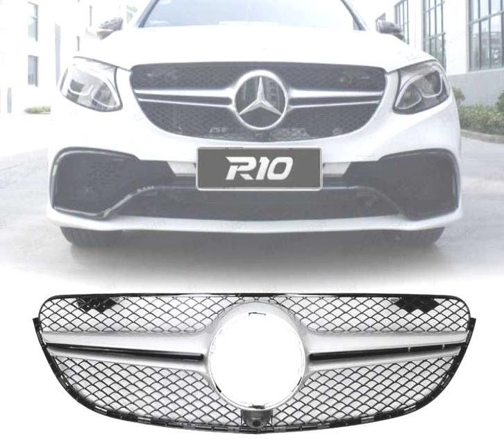 Calandre Pour Mercedes Glc X253 Look Sport 15-18 Fond Noir C, Autos : Pièces & Accessoires, Carrosserie & Tôlerie, Envoi