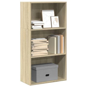 vidaXL Boekenkast 60x30x114 cm bewerkt hout sonoma, Verzenden