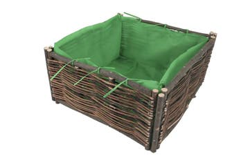 Plantenbak wilg 90x90x30 cm, Verzenden