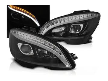 LED tube koplampen knipperlicht Black, Verzenden