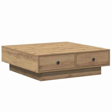Table basse 90x90cm Chene -41% - Jusqua epuisement, Maison & Meubles, Verzenden, Minimalistisch