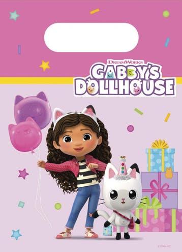 GabbyS Dollhouse Uitdeelzakjes 4st, Verzenden, Nieuw