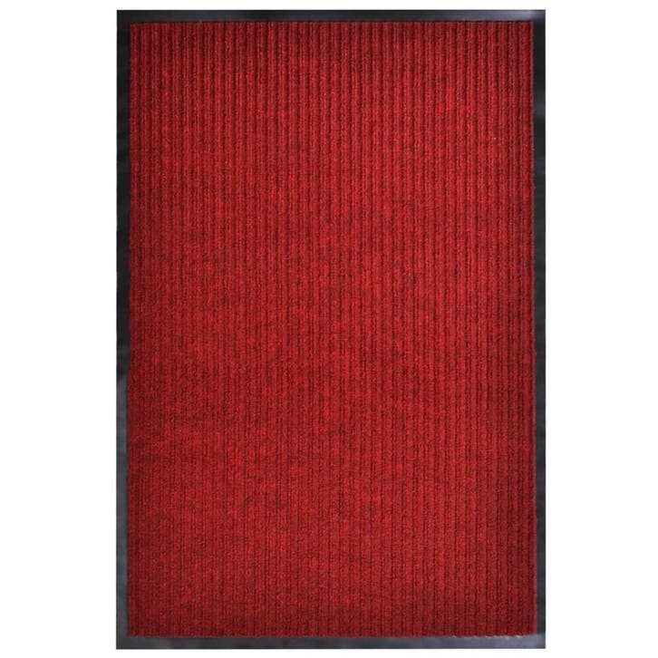 vidaXL Deurmat 117x220 cm PVC rood, Jardin & Terrasse, Paillassons, Envoi