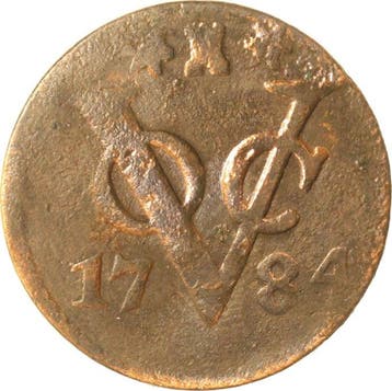 VOC - Zeeland. 1 Duit 1784 t/m 1794 (9 verschillende)