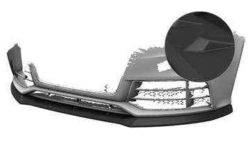 Cup spoilerlip met ABE voor Audi RS5 (8T) CSL837-S, Auto-onderdelen, Verzenden, Nieuw