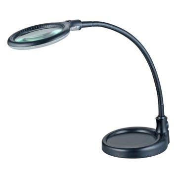 Loeplamp-3 dioptrie- LUMENO-tafelvoet-tafelklem, Verzenden, Nieuw, Loeplamp
