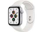 Apple Watch SE (2022) - Smartwatch - 44mm GPS - Zilver (Wit), Handtassen en Accessoires, Smartwatches, Verzenden, Zo goed als nieuw