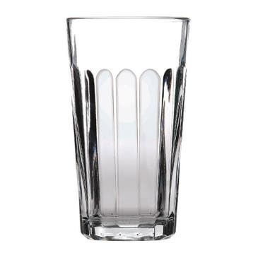 Longdrinkglazen | PANELED | Glas | 35cl | 12 Stuks |, Verzenden, Nieuw in verpakking