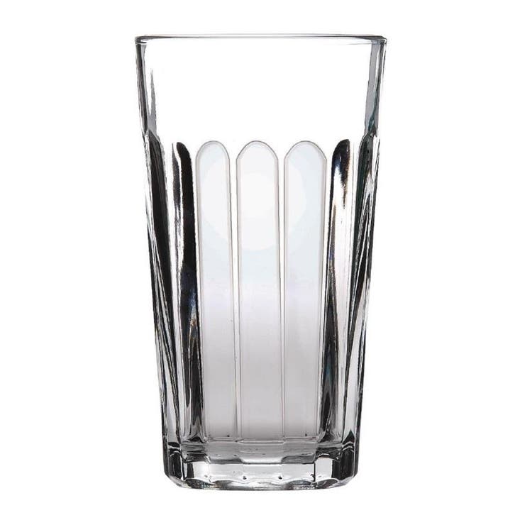 Longdrinkglazen | PANELED | Glas | 35cl | 12 Stuks |, Zakelijke goederen, Horeca | Keukenapparatuur, Nieuw in verpakking, Verzenden