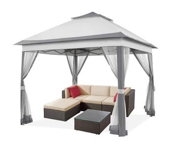 Yaheetech 3,3×3,3 m paviljoen met zijwanden van netstof,..., Ophalen of Verzenden