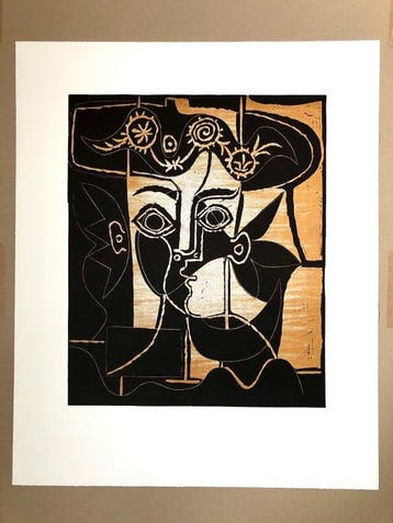 Pablo Picasso (1881-1973) - Großer Frauenkopf mit