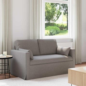 vidaXL bank / zetel Taupe 139 x 78 x 80 cm Stof, Verzenden, Nieuw