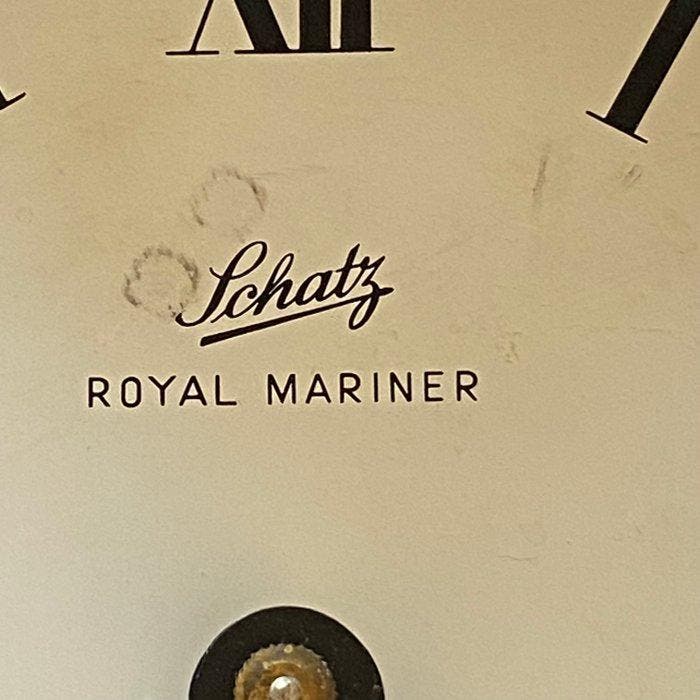 Scheepsbel - Schatz - kruis hout glas - Scheepsklok, Antiquités & Art, Curiosités & Brocante