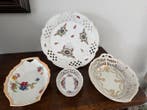 Plat (4) - Porcelaine - Ensemble de soucoupes vintage